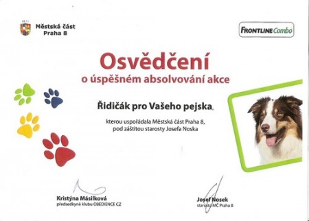 20.9.2010 - Řidičák pro Vašeho pejska